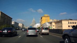 . Москва-Садовое кольцо. Поездка на автомобиле по городу