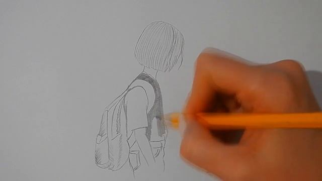 Рисуем карандашом ДЕВУШКУ С РЮКЗАКОМ/999/Draw a pencil GIRL with a BACKPACK смотреть онлайн