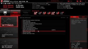 MSI MPG Z490 Gaming Carbon WiFi BIOS Overview