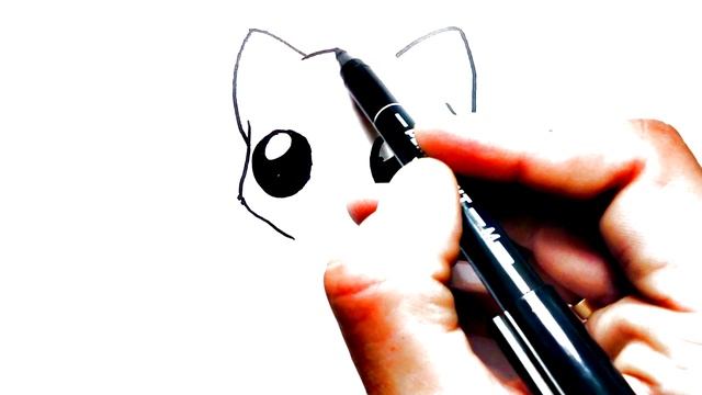 How To Draw A Kitten или Как нарисовать котенка поэтапно для срисовки