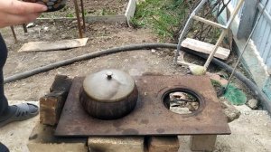 Борщ в чугунке. На костре.