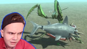 Мегалодон против Гигантского Богомола | Animal Revolt Battle Simulator