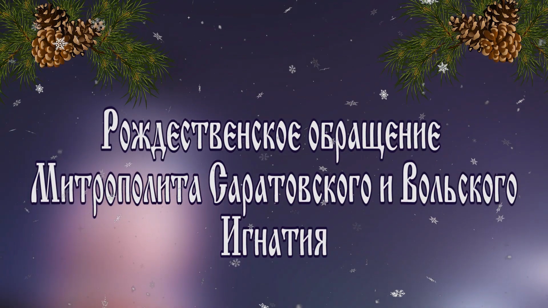 Рождественское обращение Митрополита Саратовского и Вольского Игнатия