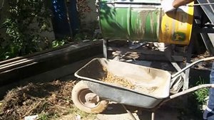 бетономешалка своими руками из зеленой бочки