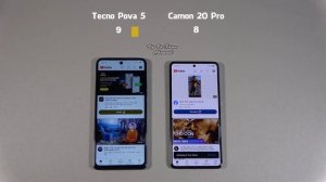 Tecno Pova 5 vs Tecno Camon 20 Pro | SpeedTest and Camera comparison