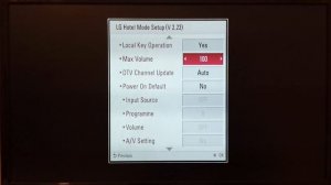 LG TV codes : Hotel mode , Installation Menu , USB cloning , Password change