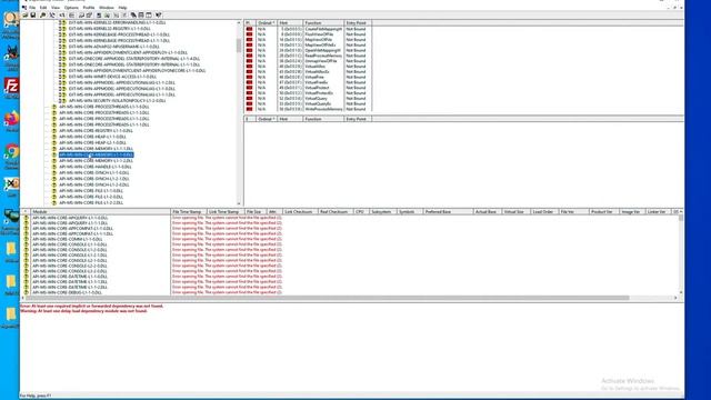 Searching for Malware in DLL's and Portable Executables using Dependency Walker