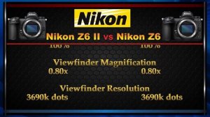 Nikon Z6 II vs Nikon Z6 Comparison video (Spec Comparison)