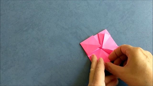 Легкая кусудама из бумаги оригами.  Paper kusudama