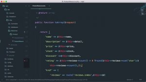 Ecommerce Restful API Laravel | Transforming Products #9