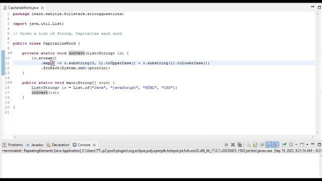 Capitalize String using Java Stream API