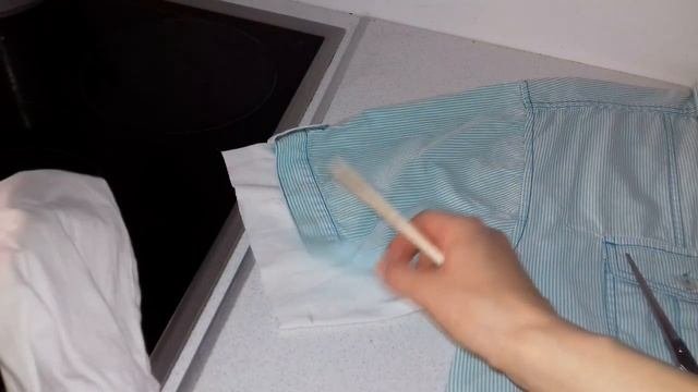 #232. Как УКОРОТИТЬ и подшить РУКАВ на РУБАШКЕ. Обрезать РУКАВ на мужской женской детской РУБАШКЕ.
