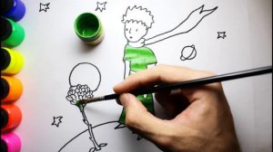 How to Draw Little Prince | Drawing and Coloring for Kids Toddlers | Easy draw ♡ sunny kids art ♡