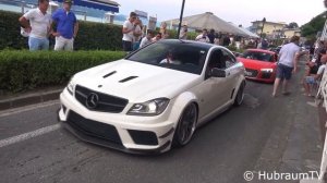 BRUTAL Mercedes C63 AMG Black Series Sound! Rev Battle & Accelerations