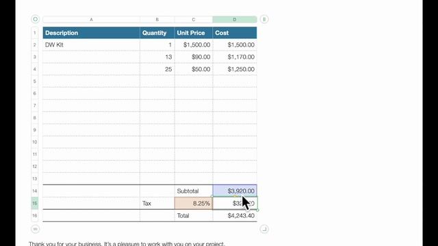 How To: Create an Invoice in Apple Numbers Template смотреть онлайн
