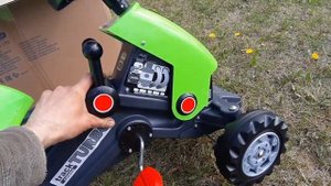 Распаковка - Каталка детская Полесье Turbo-2 Трактор с педалями и полуприцепом
