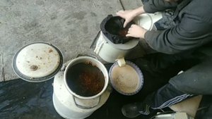 Отжим яблочного сока в центрифуге МОКША. Часть 2.