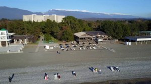 Санаторий Самшитовая Роща с высоты птичьего полета. Пицунда. Абхазия 2021