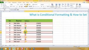 How to set Conditional Formatting in Microsoft Excel 2010