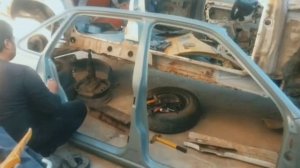 Nexia 1 бюджетний ремонт кузова часть 2 (замена порога)