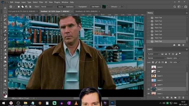 Photoshop  Урок 4 - Стираем ненужные объекты с фото, инструменты