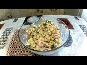 Быстрый и Самый Вкусный Салат с Крабовыми Палочками Русалочка