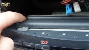 How to remove the Comand on Mercedes W212 / Removing the standard car radio Mercedes W212