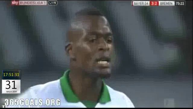 Чемпионат Германии 2014 15 Байер 3 2 Вердер Хён Мин Сон смотреть онлайн