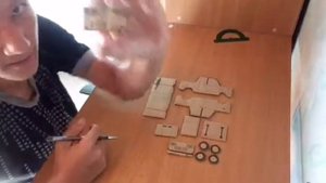 ВАЗ 2106 «Шестёрка" (мини-копия) из Картона