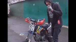 Как поднимать и заводить питбайк после падения