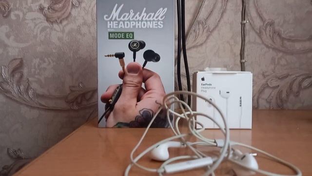 Обзор на наушники Apple Earpods Original и Marshall Headphones Mode Eq смотреть онлайн