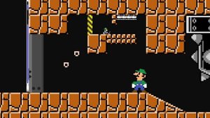 Mario and Mario Odyssey vs Giant Coin Door on ICE Floor