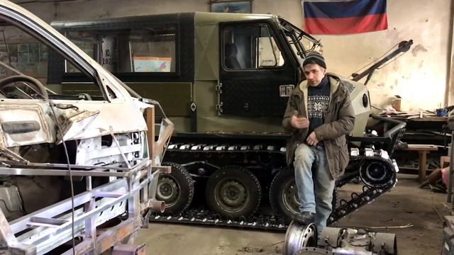 Первый выезд гусеничного вездехода "ЛАЙКА Термит" смотреть онлайн