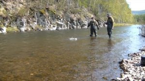 Рыбалка на горной реке...