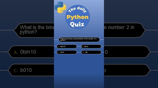 The daily Python quiz - Binary Representation #python #quiz #programming #pythonquiz