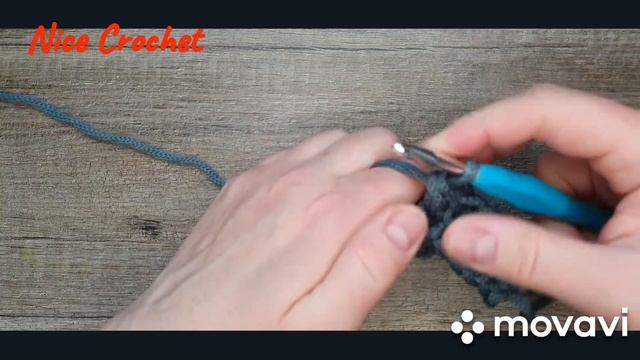 Узор " Шишечки" поворотными рядами. Вязание крючком.