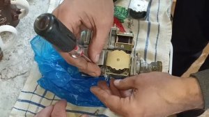 ремонт газового клапана, газовый котел SF бриллиант