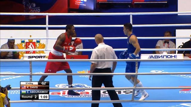 Round of 32 (63kg) DAVIS Keyshawn (USA) vs ABDURAIMOV Elnur (UZB) /AIBA World 2019 смотреть онлайн