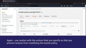 How do I configure an S3 bucket policy to deny all actions that don't meet multiple conditions?