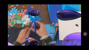 Paper mosaic Rainbow fish