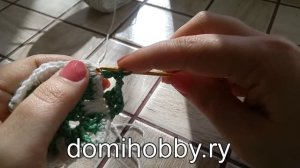 Чехол на табурет крючком  Вязание цветного квадрата