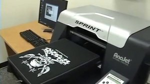 Прямая печать на футболке