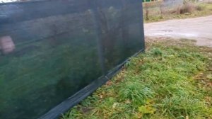 Забор из защитной сетки