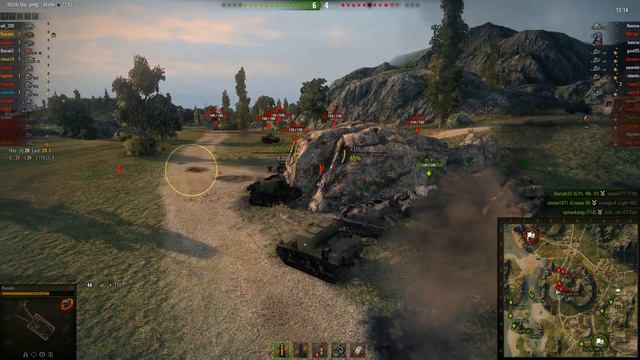 WorldOfTanks - T18 replay @Mines: 8 kills, 928 damage & 19,612 credits смотреть онлайн