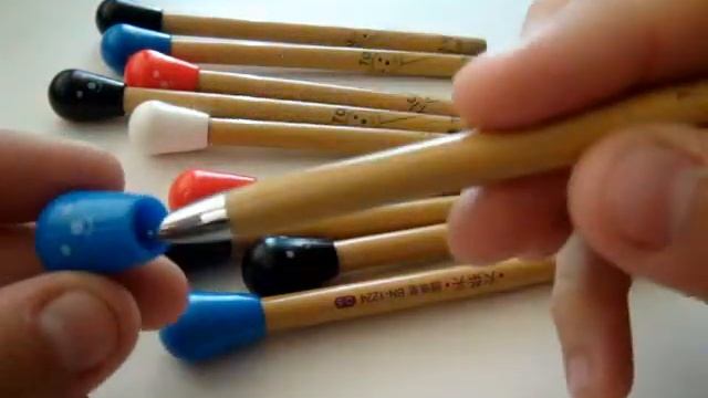 Ручки из Китая! Шариковые ручки в форме спичек! смотреть онлайн