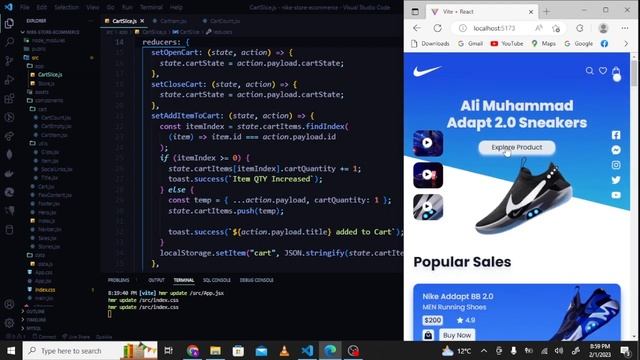 We Design & Deploy Modern Nike Store ECommerce React JS Web App | Tailwind CSS | Redux Toolkit смотреть онлайн