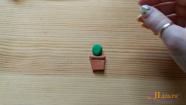 Поделка: Кактус из воздушного пластилина . Мастер-класс. Поделка в садик, в школу. смотреть онлайн