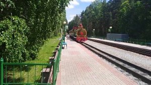 Новосибирск. Детская железная дорога . Станция Спортивная. Заельцовский парк .