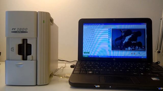 Primefilm 1800 AFL scanner, scanning slide with Vuescan. смотреть онлайн