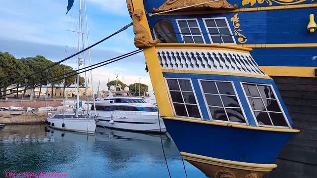 Port Vell Barcelona - Historic Ship Festival - Walking Barcelona - 26/11/2022 смотреть онлайн